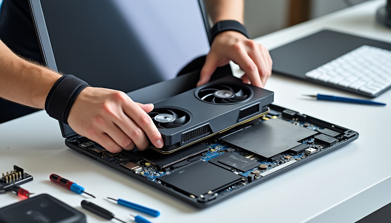 découvrez notre guide complet pour changer la carte graphique de votre pc portable facilement et en toute sécurité. suivez nos conseils étape par étape pour améliorer les performances de votre ordinateur.