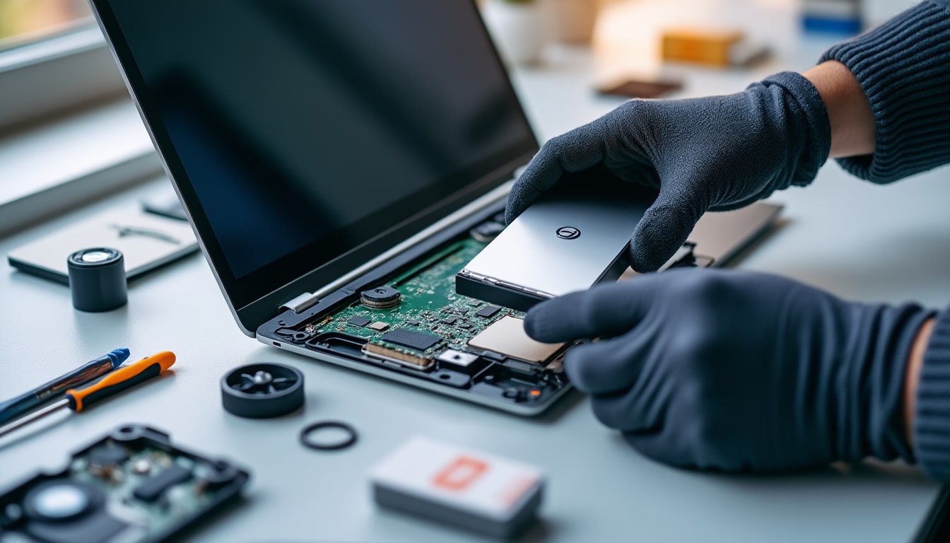 découvrez comment changer le disque dur de votre pc portable facilement grâce à notre guide complet étape par étape. optimisez les performances de votre ordinateur dès maintenant.