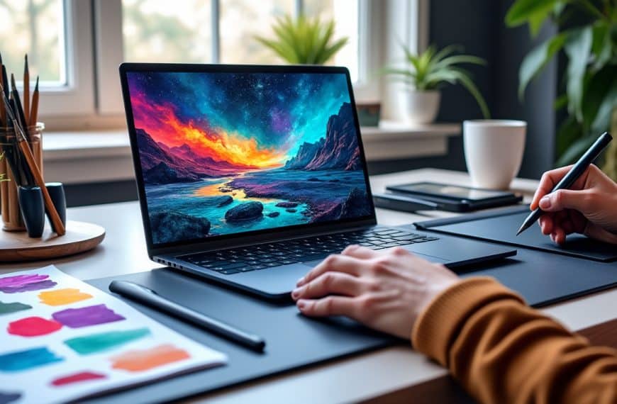 découvrez notre sélection des meilleurs ordinateurs portables pour artistes et designers : écran, puissance et précision graphique pour donner vie à vos créations.